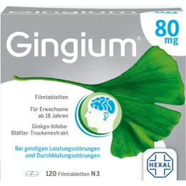 GINGIUM Compresse rivestite con film da 80 mg, 120 pz