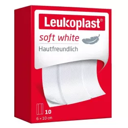 LEUKOPLAST gesso bianco morbido 6x10 cm, 10 pz
