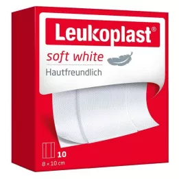 LEUKOPLAST gesso bianco morbido 8x10 cm, 10 pz