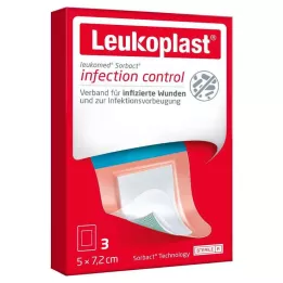 LEUKOPLAST Leukomed Sorbact sterile 5x7,2 cm, 3 pz