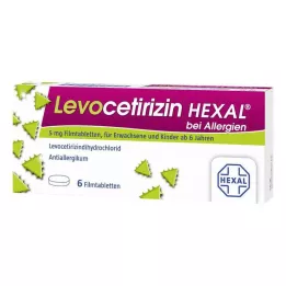 LEVOCETIRIZIN HEXAL per le allergie 5 mg compresse rivestite con film, 6 pz