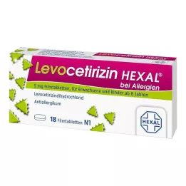 LEVOCETIRIZIN HEXAL per le allergie 5 mg compresse rivestite con film, 18 pz