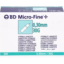 BD Micro-Fine + Lancets 30 G 0,30 mm, 200 pz