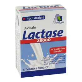 LACTASE 28.000 FCC compresse in dispenser, 80 pz