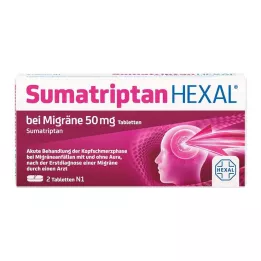SUMATRIPTAN HEXAL per lemicrania compresse da 50 mg, 2 pz