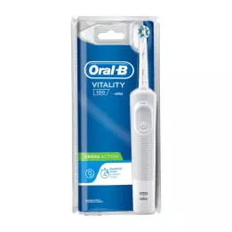 Vitalità orale-B 100 CLS Spazzolino da denti bianco, 1 pz