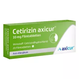 CETIRIZIN axicur 10 mg compresse rivestite con film, 20 pz