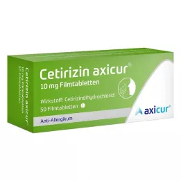 CETIRIZIN axicur 10 mg compresse rivestite con film, 50 pz