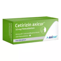 CETIRIZIN axicur 10 mg compresse rivestite con film, 100 pz