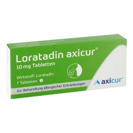 LORATADIN axicur 10 mg compresse, 7 pz