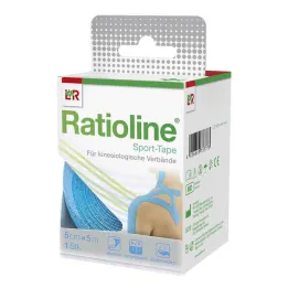 Nastro sportivo Ratioline 5 cmx5 m turchese, 1 pezzo