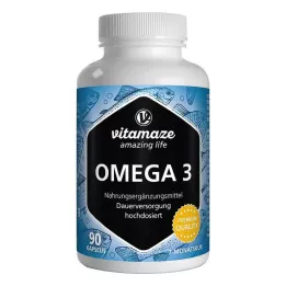 OMEGA-3 1000 mg EPA 400/DHA 300 capsule ad alto dosaggio, 90 pz