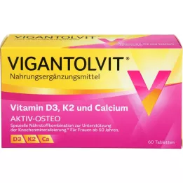 Vigantolvit Vitamina D3 K2 Compresse di calcio di calcio, 60 pz