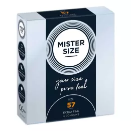 MISTER Dimensione 57 preservativi, 3 pz