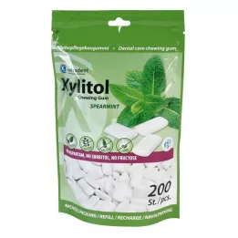 MIRADENT Gomma da masticare allo xilitolo, menta verde, rif., 200 pz