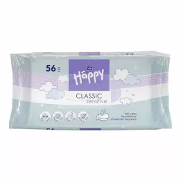 BELLA Happy Baby salviettine umidificate sensibili w.Klickv., 56 pz