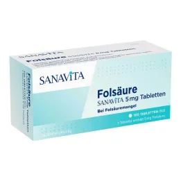 Acido folico Sanavita 5 mg compresse, 100 pz