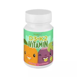 VITAMIN D3+K2 Compresse masticabili per bambini vegane, 120 pz