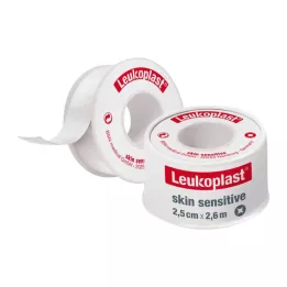 LEUKOPLAST Skin Sensitive 2,5 cm x 2,6 m con benda protettiva, 1 pezzo