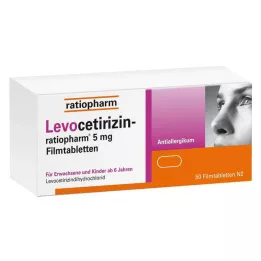 LEVOCETIRIZIN-ratiopharm 5 mg compresse rivestite con film, 50 pz