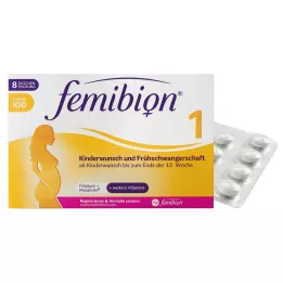FEMIBION 1 desiderio di figli + gravidanza precoce senza compresse di iodio, 60 pz
