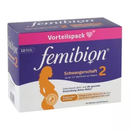 FEMIBION 2 confezioni combinate per la gravidanza, 2X84 pezzi