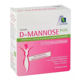 D-MANNOSE PLUS 2000 mg Stick con vitamine e minerali, 30X2,47 g