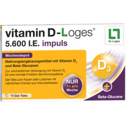 VITAMIN D-LOGES 5.600 UI impulso settimanale deposito KTA, 15 pz