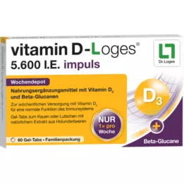 VITAMIN D-LOGES 5.600 UI impulso deposito settimanale KTA, 60 pz