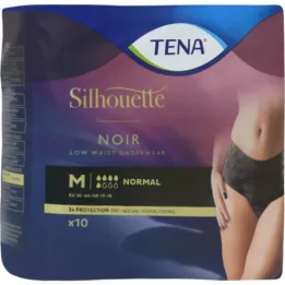 TENA SILHOUETTE Normale M Noir, 10 pz