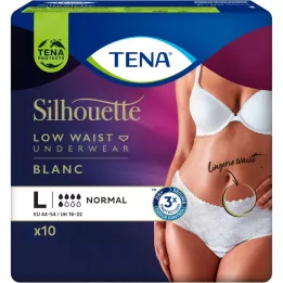 TENA SILHOUETTE Normale L Blanc, 10 pz