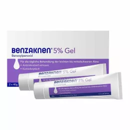 BENZAKNEN Gel al 5%, 2X40 g