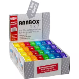 ANABOX 1x7 arcobaleno con divisori, 1 pezzo