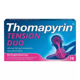 THOMAPYRIN TENSION DUO Compresse rivestite con film da 400 mg/100 mg, 18 pz