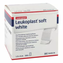 LEUKOPLAST Cerotti iniettabili morbidi bianchi, 19x40 mm, 500 pz