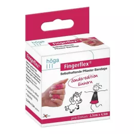 FINGERFLEX 2,5 cmx4,5 m Pink Unicorn Latex -pree, 1 pz