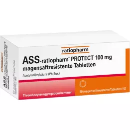 Ass-ratiopharm PROTECT 100 mg Gastric Saftr.AbleTtten, 50 pz