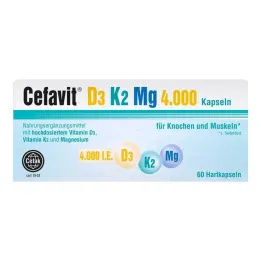 Cefavit D3 K2 Mg 4.000 UI capsule rigide, 60 pz