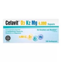 CEFAVIT D3 K2 Mg 4.000 UI capsule rigide, 100 pz
