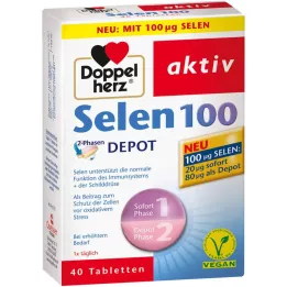 Doppelherz Selenio 100 2 fasi Deposito compresse, 40 pz