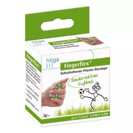 FINGERFLEX Pallone da calcio verde 2,5 cm x 4,5 m senza lattice, 1 pezzo