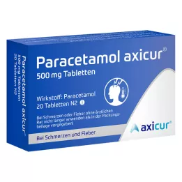 PARACETAMOL compresse axicur 500 mg, 20 pz