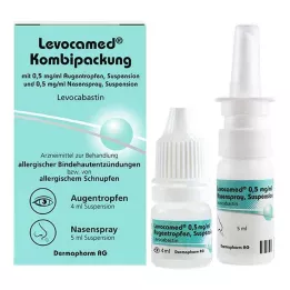 LEVOCAMED Combi 0,5 mg/ml AT + 0,5 mg/ml spray nasale, 1 pz