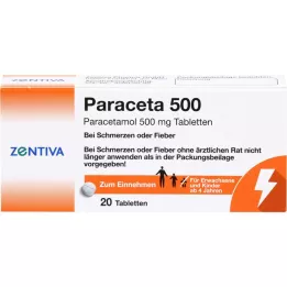 PARACETA 500 compresse, 20 pz