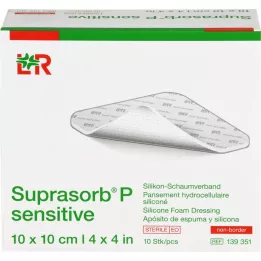 SUPRASORB P sensibile PU-Schaumv.non-bor.10x10cm, 10 pz