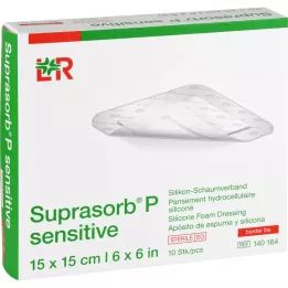 SUPRASORB p sensibile PU-schaumv.bor.lite 15x15cm, 10 pz