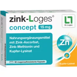 ZINK-LOGES Concetto 15 mg gastric Saftres.kapseln, 90 pz