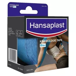 HANSAPLAST Nastro kinesiologico sportivo 5 cmx5 m blu, 1 pezzo