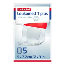 Leukomed® T plus pelle sensibile 5x7,2 cm, 5 pz