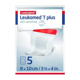 Leukomed® T plus pelle sensibile 8x10 cm, 5 pz